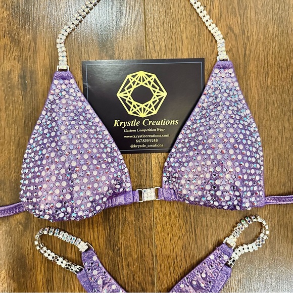 pastel purple competition bikini - Picture 2 of 4